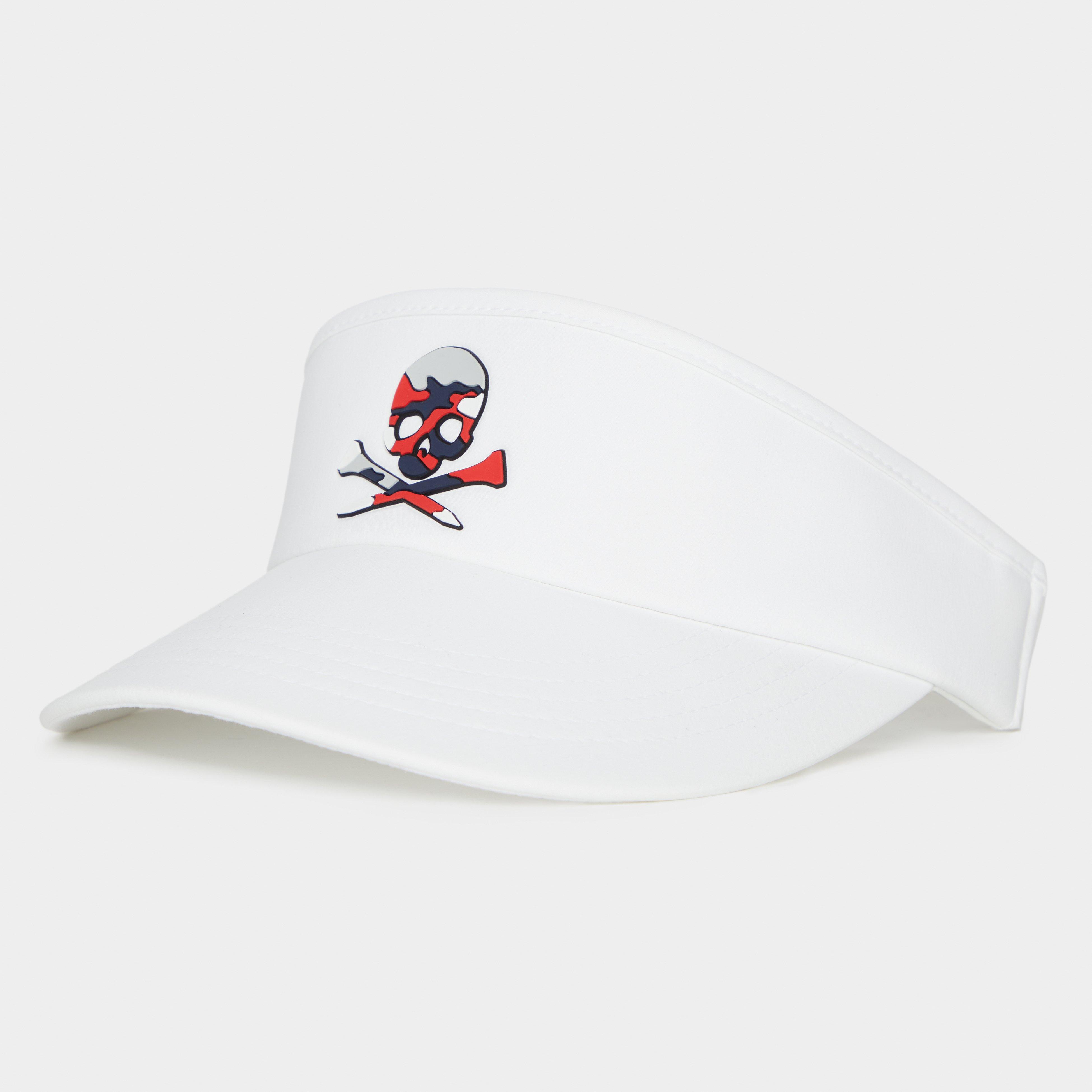 Men's Camo Skull Visor | G/FORE | Hats | Men's | WHITE